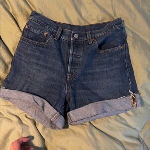Levi 501 Denim Blue Women's Shorts